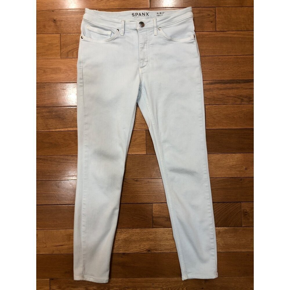 Spanx Slim-X Ankle Skylight Blue Jeans Size 28 aka 6